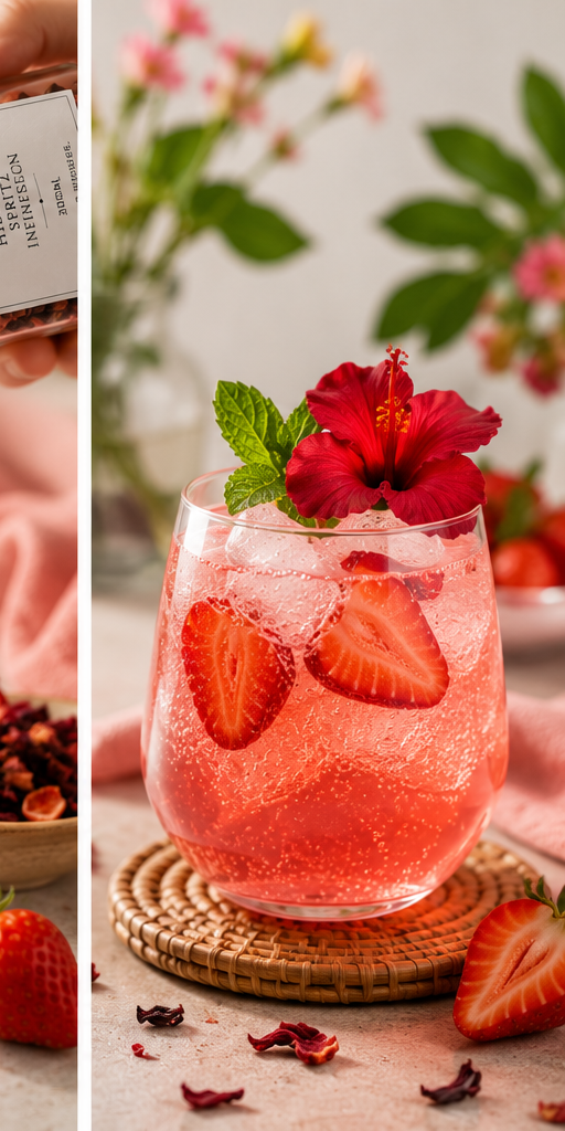 Strawberry Hibiscus Spritz