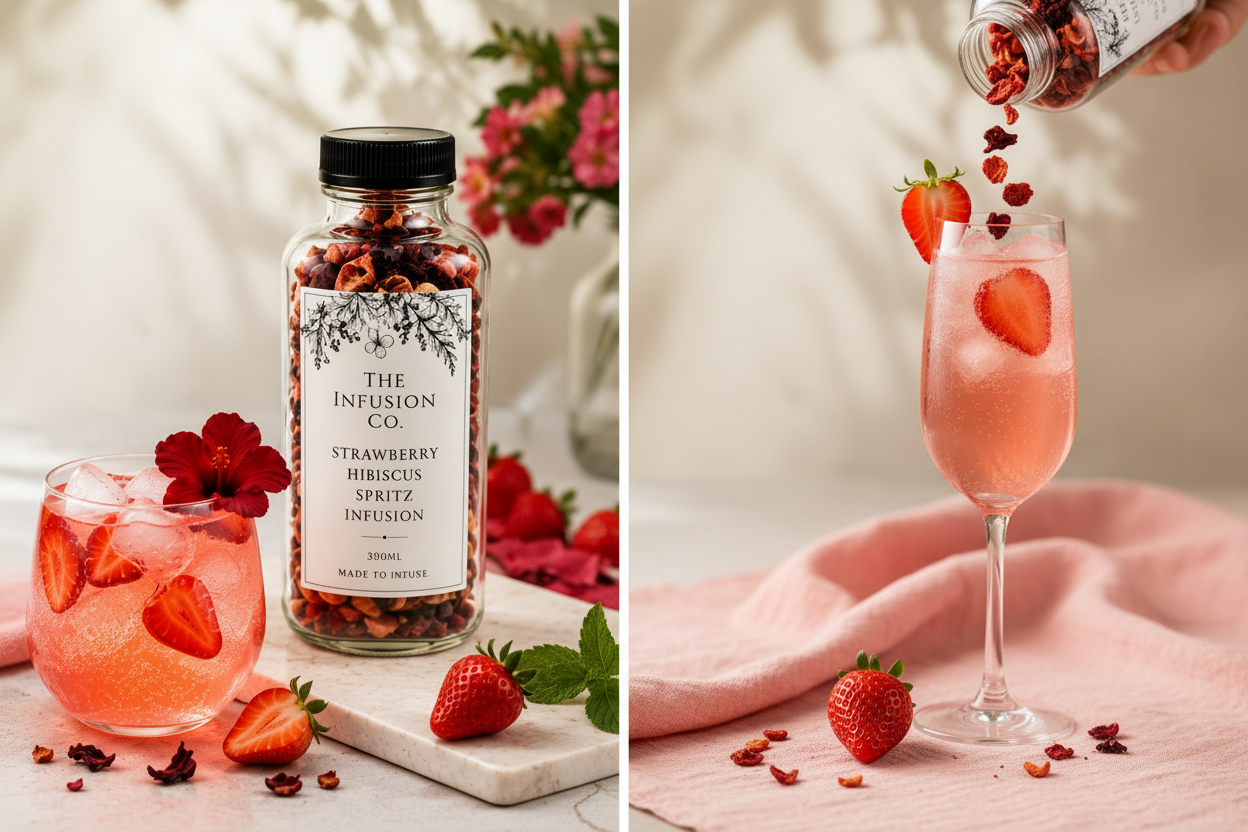 Strawberry Hibiscus Spritz
